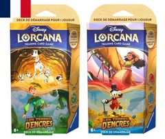 Disney Lorcana: Into the Inklands Starter Deck Combo - Moana & Daffy Duck et Peter Pan & Pongo Francais